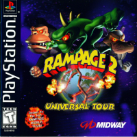 Rampage 2 Universal Tour Playstation  box art